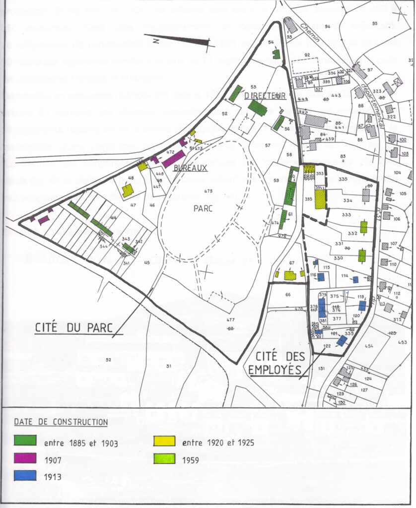 Cités ouvrières -mine de Messeix-- cité du Parc